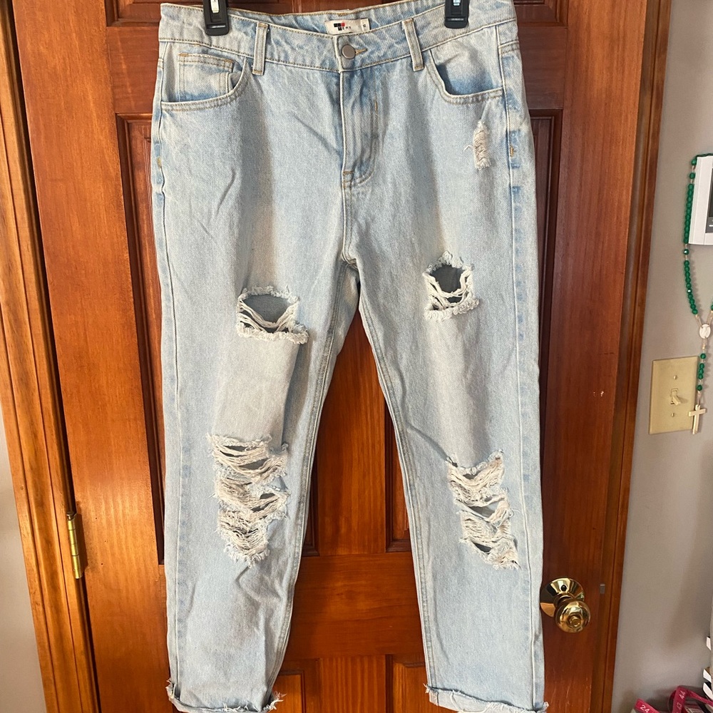 Australian brand Temp, size 12 ripped boyfriend jeans